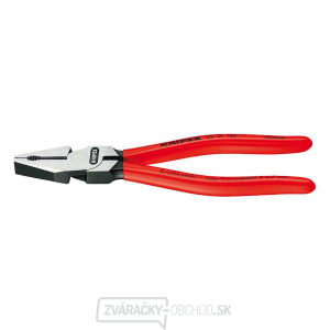 Elektrické kombinované kliešte 225 mm. KNIPEX 02 01 225 - leštené, plastové puzdrá gallery main image