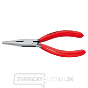 Ploché kliešte 140 mm s ostrím KNIPEX 23 01 140 - leštená hlava, plastové puzdrá gallery main image