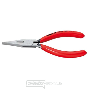 Ploché kliešte 140 mm s ostrím KNIPEX 23 01 140 - leštená hlava, plastové puzdrá gallery main image