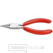 Úchopové kliešte na jemnú elektroniku 125 mm KNIPEX 37 43 125 - chrómované, plastové puzdrá gallery main image