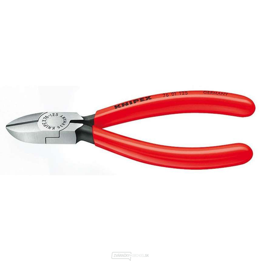 Bočné frézy pre elektromechaniku 125 mm KNIPEX 76 01 125 - leštená hlava, plastové puzdrá
