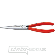 Polkruhové kliešte s čepeľami (so zobáčikom) 200 mm KNIPEX 26 11 200 - leštená hlava, plastové puzdrá gallery main image