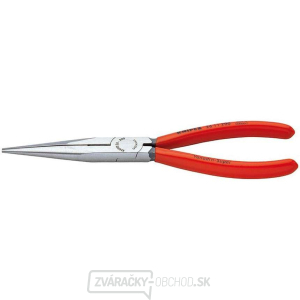 Polkruhové kliešte s čepeľami (so zobáčikom) 200 mm KNIPEX 26 11 200 - leštená hlava, plastové puzdrá gallery main image