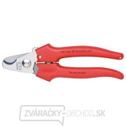 Káblové nožnice 165 mm KNIPEX 95 05 165 - chrómované, viaczložkové puzdrá gallery main image