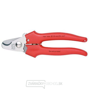 Káblové nožnice 165 mm KNIPEX 95 05 165 - chrómované, viaczložkové puzdrá gallery main image