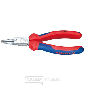 Kliešte s okrúhlymi čeľusťami 140 mm KNIPEX 22 05 140 - chrómované, viaczložkové puzdrá gallery main image