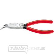 KNIPEX 25 21 160 Polkruhové kliešte s čepeľami pre rádiotechniku 160 mm - leštená hlava, plastové puzdrá gallery main image