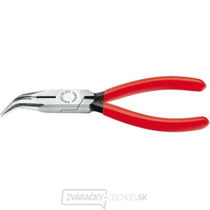 KNIPEX 25 21 160 Polkruhové kliešte s čepeľami pre rádiotechniku 160 mm - leštená hlava, plastové puzdrá gallery main image