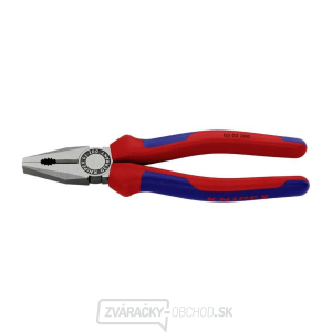 Kombinované kliešte 200 mm. KNIPEX 03 02 200 - leštená hlava, viaczložkové puzdrá Kombinované kliešte 200 mm. KNIPEX 03 02 200 - leštená hlava, viaczložkové puzdrá gallery main image