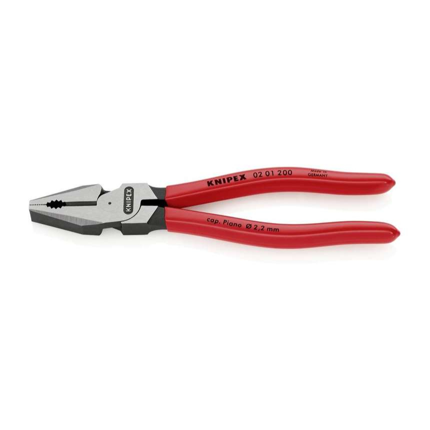 Kombinované kliešte Force 200 mm. KNIPEX 02 01 200 - leštené, plastové puzdrá