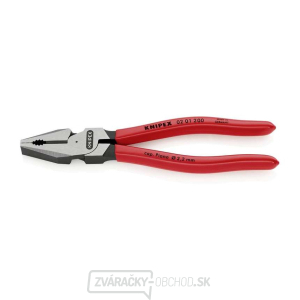 Kombinované kliešte Force 200 mm. KNIPEX 02 01 200 - leštené, plastové puzdrá Kombinované kliešte Force 200 mm. KNIPEX 02 01 200 - leštené, plastové puzdrá gallery main image