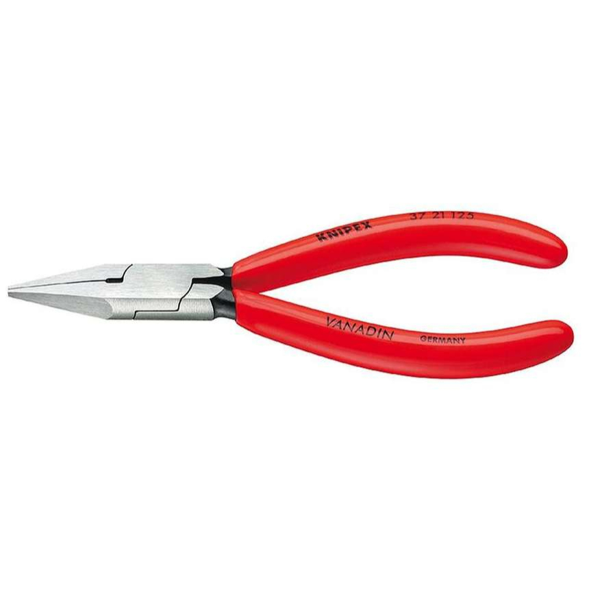 Úchopové kliešte na jemnú elektroniku 125 mm KNIPEX 37 21 125 - leštená hlava, plastové puzdrá