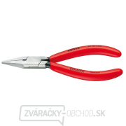 Úchopové kliešte na jemnú elektroniku 125 mm KNIPEX 37 21 125 - leštená hlava, plastové puzdrá gallery main image