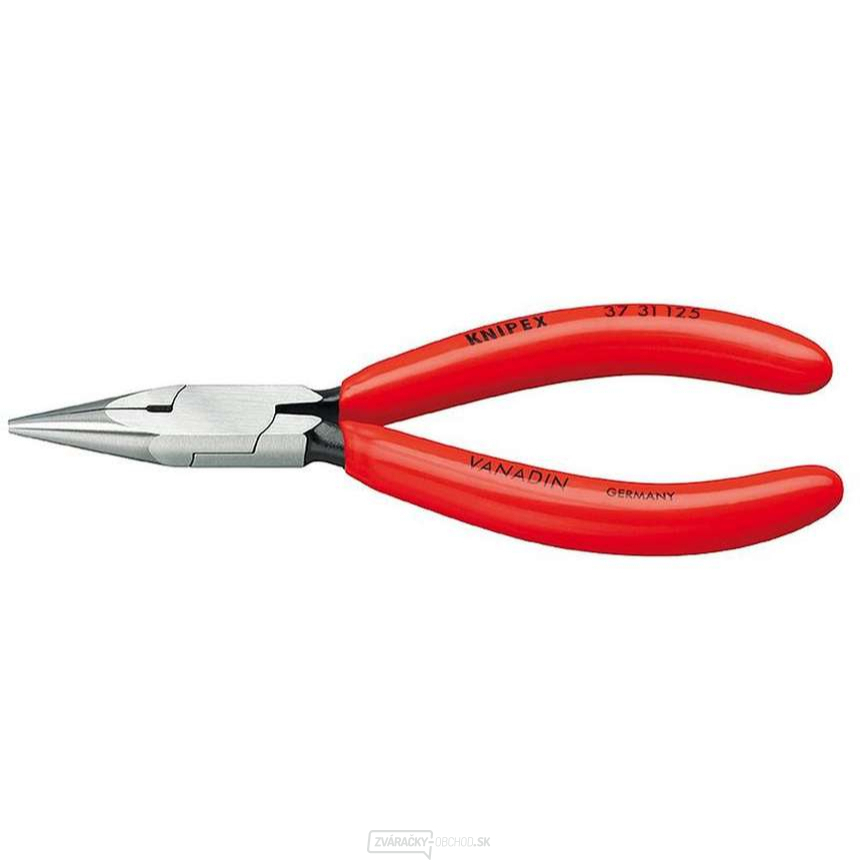 Jemné kliešte na elektroniku 125 mm KNIPEX 37 31 125 - leštená hlava, plastové puzdrá Jemné kliešte na elektroniku 125 mm KNIPEX 37 31 125 - leštená hlava, plastové puzdrá gallery main image