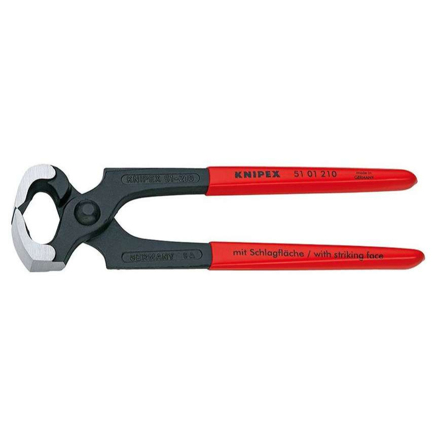 Kladivové kliešte 210 mm KNIPEX 51 01 210 - leštená hlava, plastové puzdrá