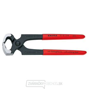 Kladivové kliešte 210 mm KNIPEX 51 01 210 - leštená hlava, plastové puzdrá Kladivové kliešte 210 mm KNIPEX 51 01 210 - leštená hlava, plastové puzdrá gallery main image