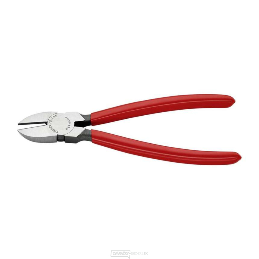 Bočné štípacie kliešte 180 mm KNIPEX 70 01 180 - leštená hlava, plastové puzdrá