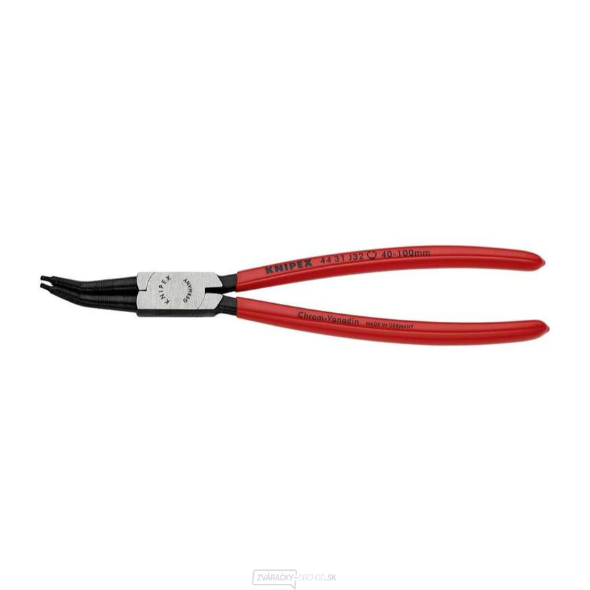 Kliešte na poistné krúžky 225 mm, vnútorné zahnuté 45° Knipex 44 31 J32