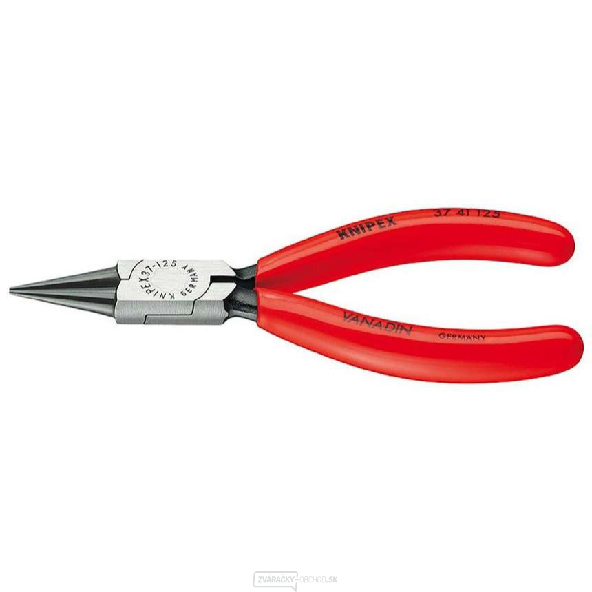 Úchopové kliešte pre jemnú elektroniku 125 mm KNIPEX 37 41 125 - leštená hlava, plastové puzdrá