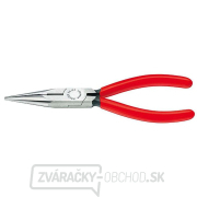 Polkruhové kliešte s čepeľami pre rádiotechniku 125 mm KNIPEX 25 01 125 - leštená hlava, plastové puzdrá gallery main image