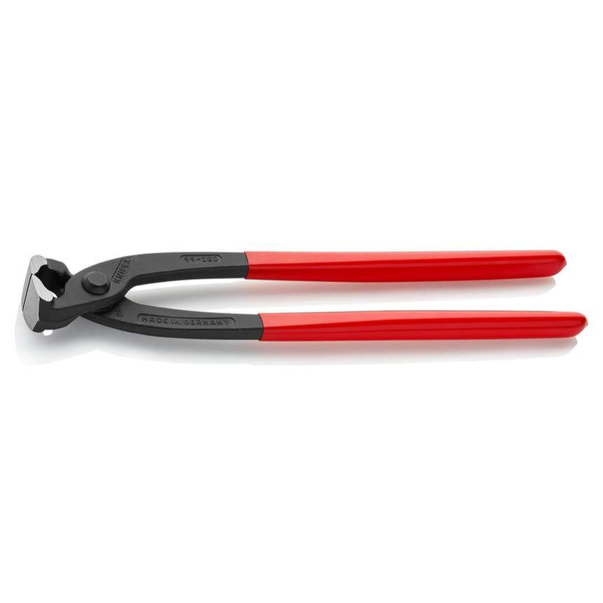 Vystužovacie kliešte 280 mm, Knipex 99 01 280 - DIN ISO 9242 - leštená hlava, plastové puzdrá