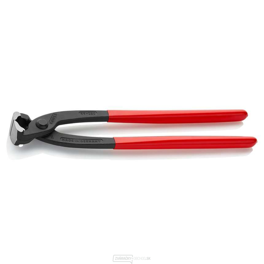 Vystužovacie kliešte 280 mm, Knipex 99 01 280 - DIN ISO 9242 - leštená hlava, plastové puzdrá