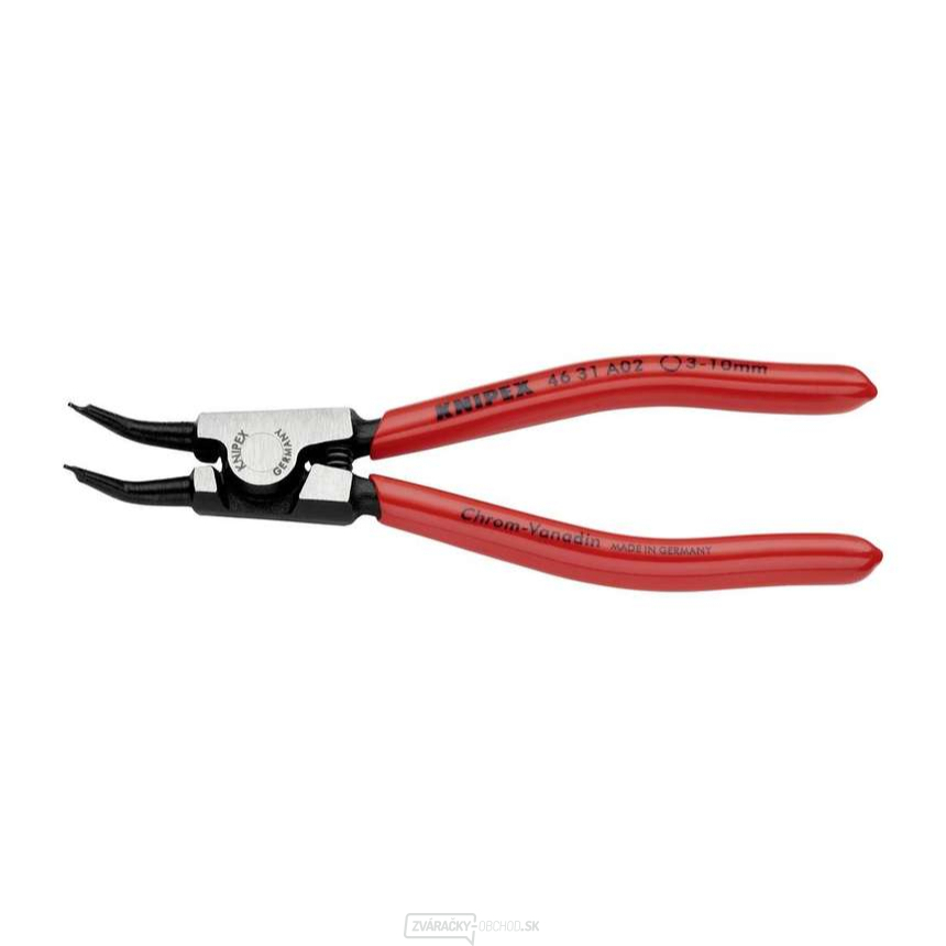 Kliešte na poistné krúžky 130 mm, vonkajšie zahnuté 45° Knipex 46 31 A2