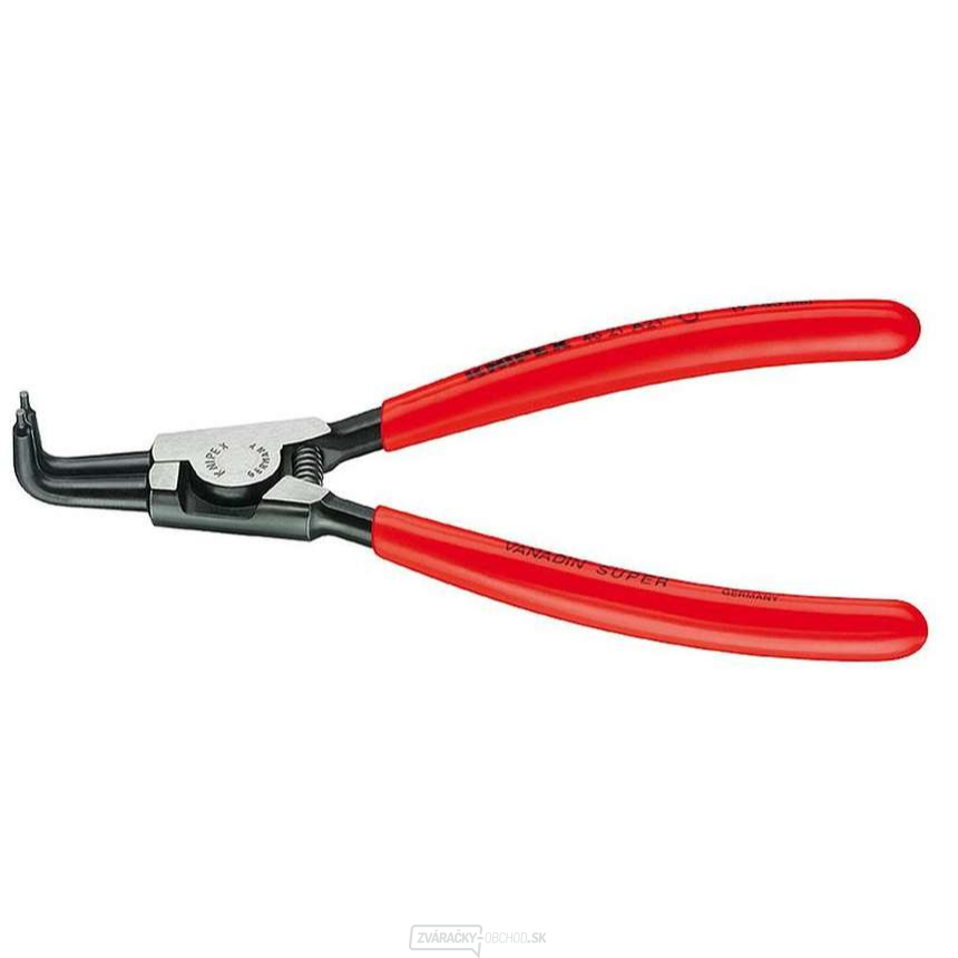 Kliešte na poistné krúžky 170 mm, vonkajšie zahnuté. Knipex 46 21 A21 - DIN 5254
