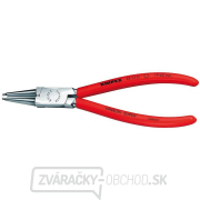 Kliešte na poistné krúžky 140 mm, vnútorné rovné. Knipex - 44 13 J1 - DIN 5265 C. Pochrómované, potiahnuté plastom Kliešte na poistné krúžky 140 mm, vnútorné rovné. Knipex - 44 13 J1 - DIN 5265 C. Pochrómované, potiahnuté plastom gallery main image