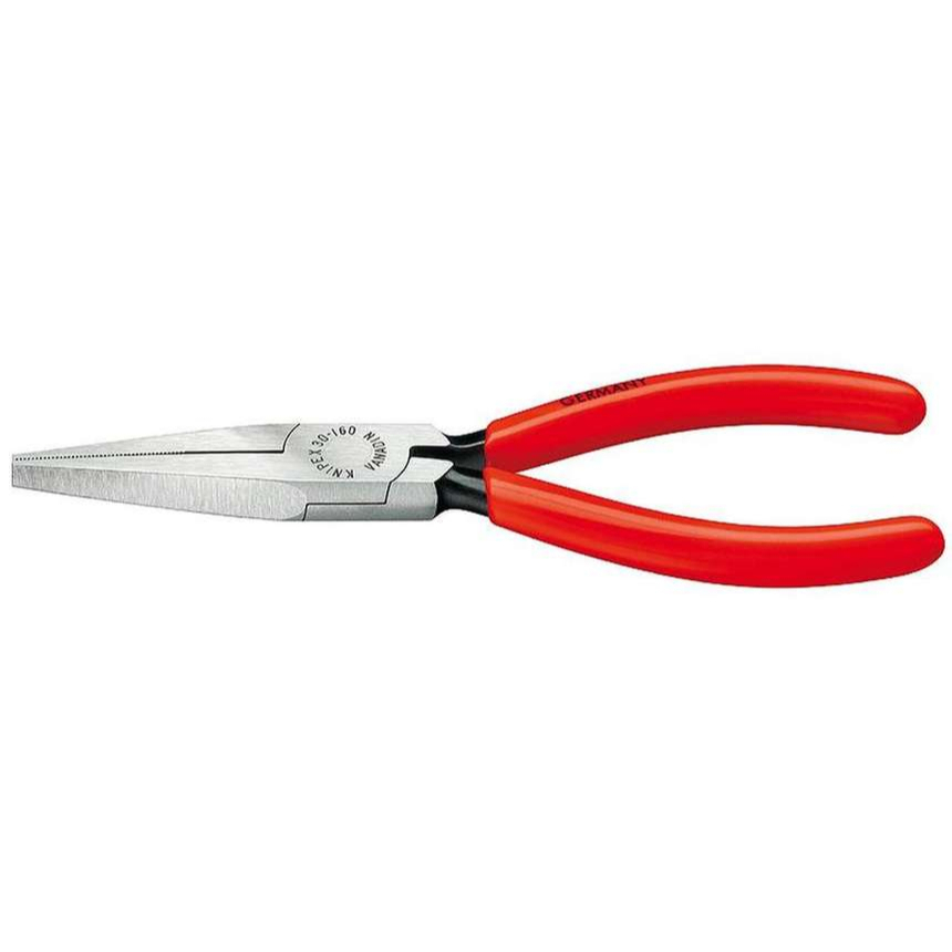 Ploché kliešte typu Langbeck 140 mm (s predĺženými čeľusťami) KNIPEX 30 11 140 - leštená hlava, plastové puzdrá