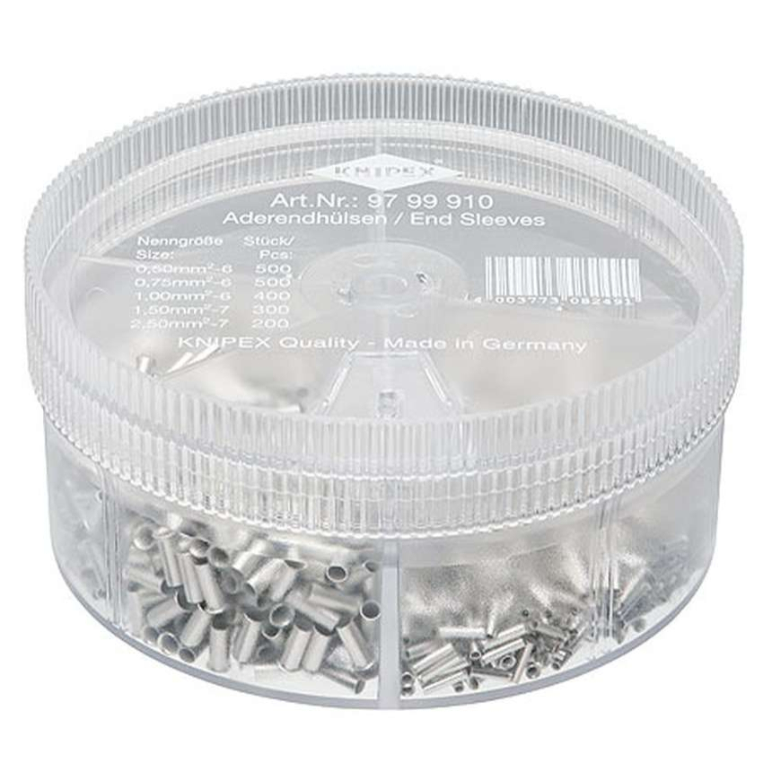 Box s neizolovanými koncovkami Knipex 97 99 910 (1900 ks)