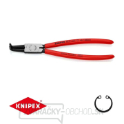 Kliešte na poistné krúžky 215 mm, vnútorne zahnuté. Knipex - 44 21 J31 - DIN 5256 D. Leštené, potiahnuté plastom gallery main image