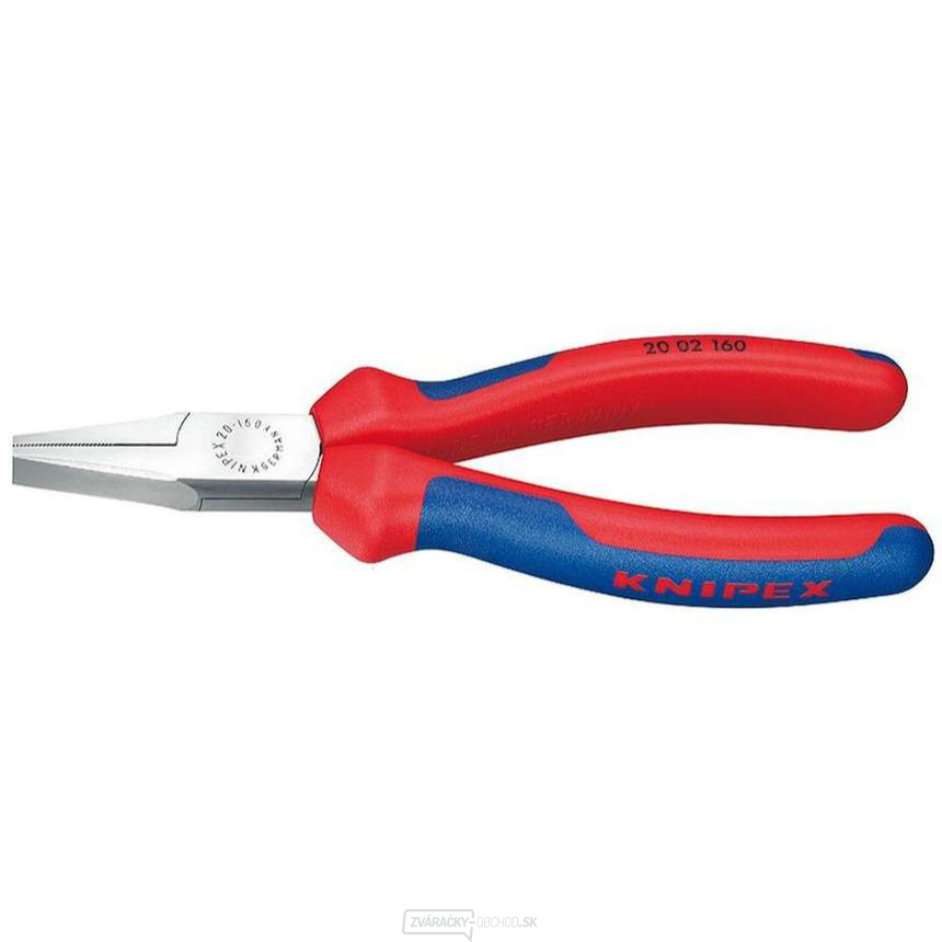 Ploché kliešte 160 mm KNIPEX 20 02 160 - leštená hlava, viaczložkové puzdrá Ploché kliešte 160 mm KNIPEX 20 02 160 - leštená hlava, viaczložkové puzdrá gallery main image