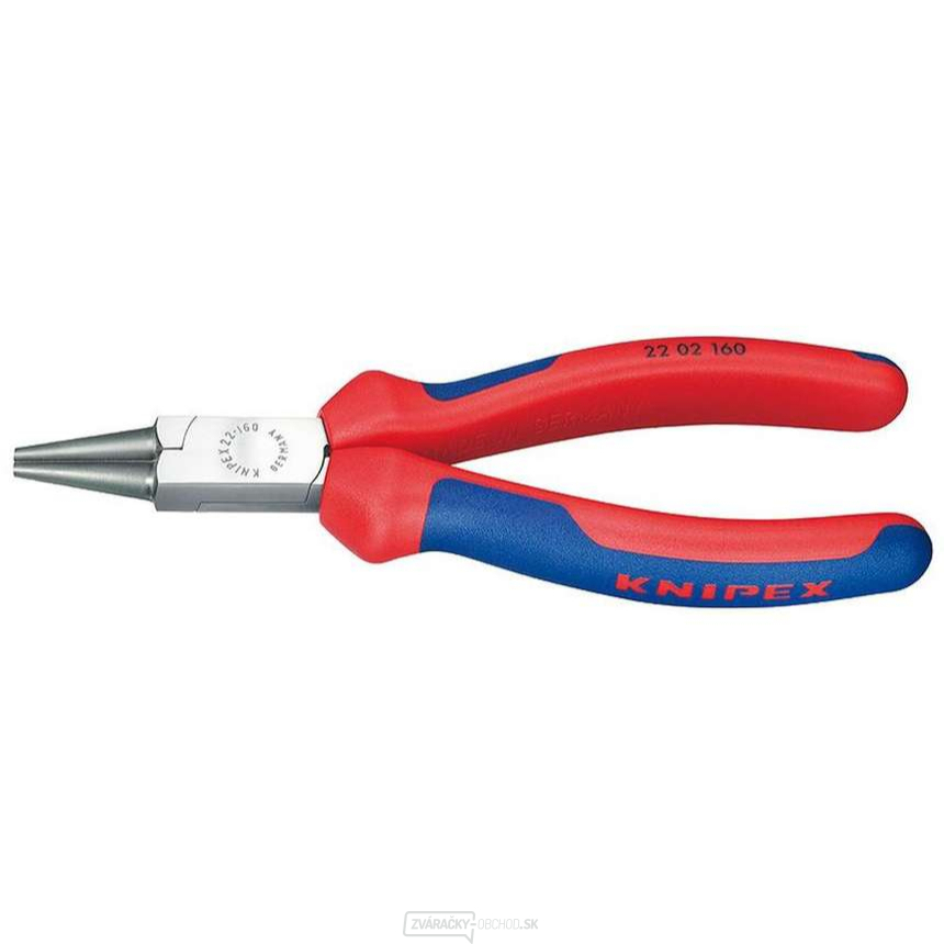 Okrúhle kliešte 160 mm KNIPEX 22 02 160 - leštená hlava, viaczložkové puzdrá