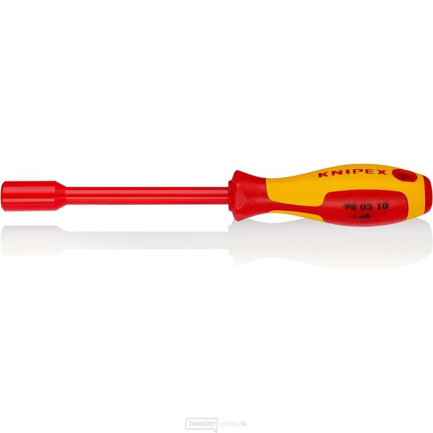 VDE skrutkovač s nástrčným kľúčom 6 hrán 10x125 mm Knipex 98 03 10