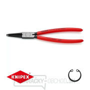 Kliešte na poistné krúžky 225 mm, vnútorné rovné. Knipex - 44 11 J3 - DIN 5265 C. Leštené, potiahnuté plastom Kliešte na poistné krúžky 225 mm, vnútorné rovné. Knipex - 44 11 J3 - DIN 5265 C. Leštené, potiahnuté plastom gallery main image
