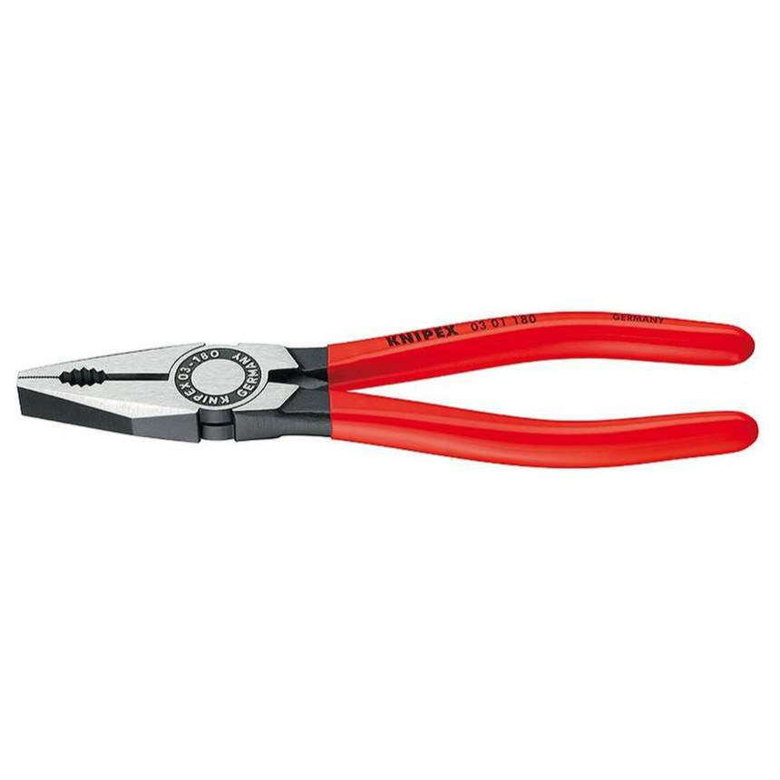 Kombinované kliešte 200 mm. KNIPEX 03 01 200 - leštené, plastové puzdrá