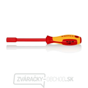 VDE skrutkovač s nástrčným kľúčom 6x125 mm Knipex 98 03 08 gallery main image