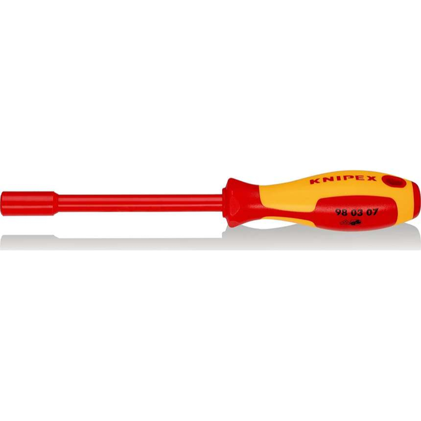 VDE skrutkovač s nástrčným kľúčom 6x125 mm Knipex 98 03 07