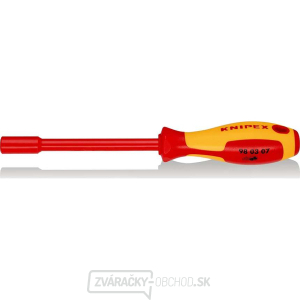 VDE skrutkovač s nástrčným kľúčom 6x125 mm Knipex 98 03 07 gallery main image