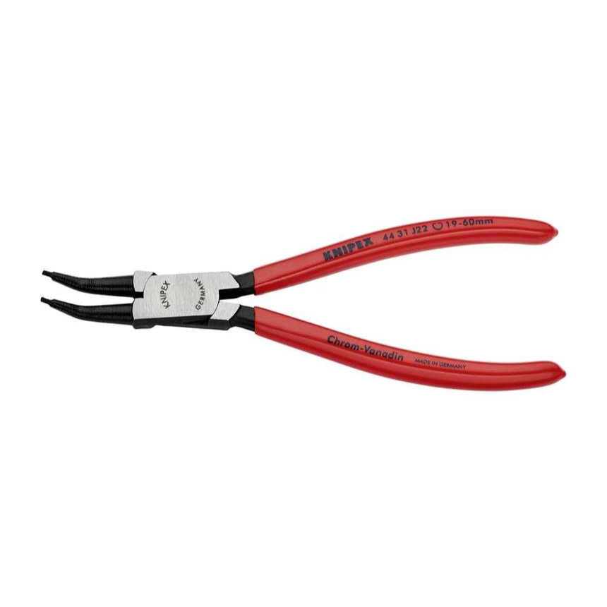 Kliešte na poistné krúžky 180 mm, vnútorné zahnutie 45° Knipex 44 31 J22