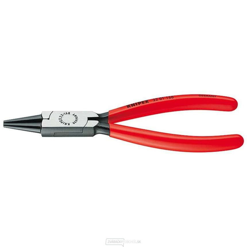 Okrúhle kliešte 160 mm KNIPEX 22 01 160 - leštená hlava, plastové puzdrá