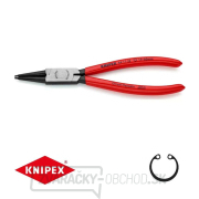 Kliešte na poistné krúžky 180 mm, vnútorné rovné. Knipex - 44 11 J2 - DIN 5265 C. Leštené, potiahnuté plastom gallery main image