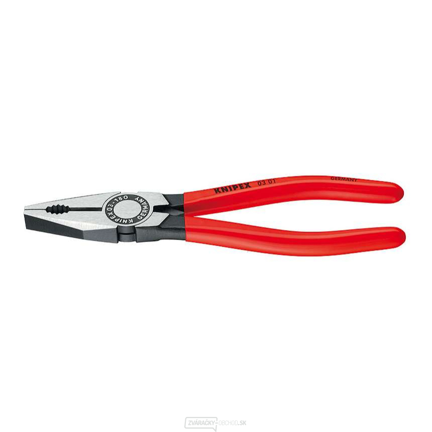 Kombinované kliešte 140 mm. KNIPEX 03 01 140 - leštené, plastové puzdrá
