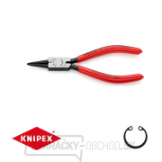 Kliešte na poistné krúžky 140 mm, vnútorné rovné. Knipex - 44 11 J1 - DIN 5265 C. Leštené, potiahnuté plastom gallery main image