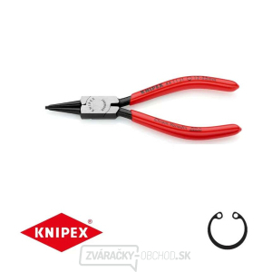 Kliešte na poistné krúžky 140 mm, vnútorné rovné. Knipex - 44 11 J1 - DIN 5265 C. Leštené, potiahnuté plastom gallery main image