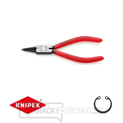 Kliešte na poistné krúžky 140 mm, vnútorné rovné. Knipex - 44 11 J0 - DIN 5265 C. Leštené, potiahnuté plastom Kliešte na poistné krúžky 140 mm, vnútorné rovné. Knipex - 44 11 J0 - DIN 5265 C. Leštené, potiahnuté plastom gallery main image
