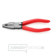 Kombinované kliešte 160 mm. KNIPEX 03 01 160 - leštené, plastové puzdrá gallery main image