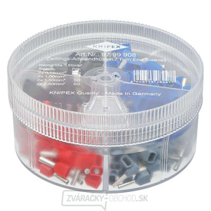 Krabička s dvojitými koncovými objímkami Knipex 97 99 908 (200 ks) Krabička s dvojitými koncovými objímkami Knipex 97 99 908 (200 ks) gallery main image