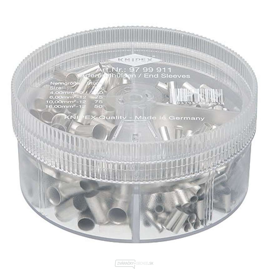 Box s neizolovanými koncovkami Knipex 97 99 911 (350 ks) Box s neizolovanými koncovkami Knipex 97 99 911 (350 ks) gallery main image